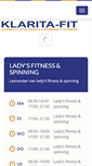 Mobile Screenshot of klarita-fit.nl